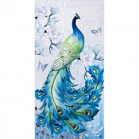 Peacock  - Full Round Diamond Painting(85*45cm)