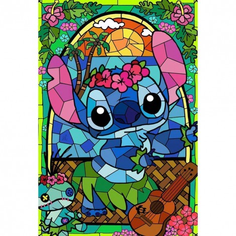 Cartoon Stitch - Full Round Diamond Painting