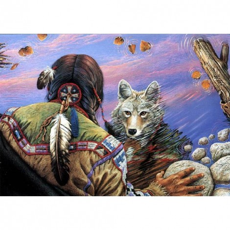 Wolf - Full Round Diamond Painting