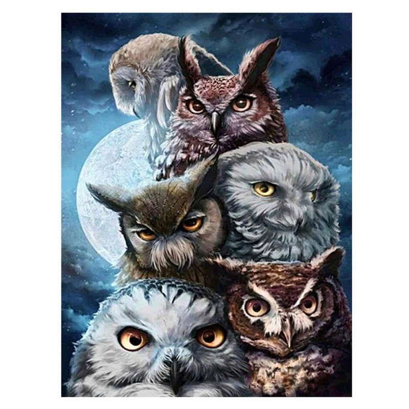 Owl - Full Round Dia...