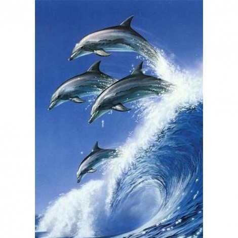 Dolphin - Full Round Diamond Painting