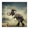 Standing Elephant - Full Round Diamond Painting