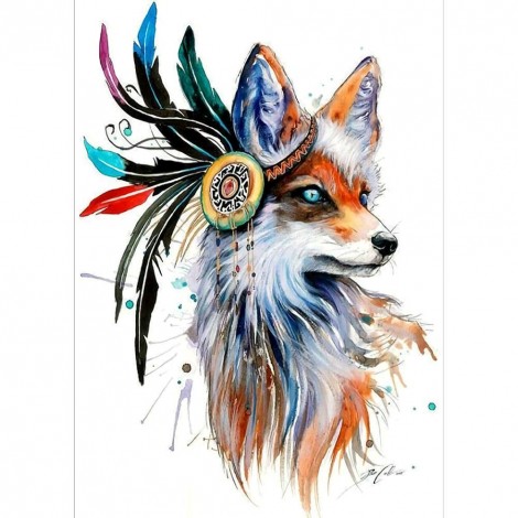 Fox - Crystal Rhinestone Diamond Painting