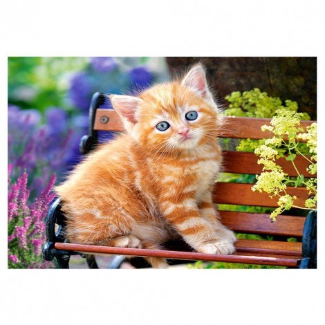 Sitting Cat - Full Round Diamond Painting