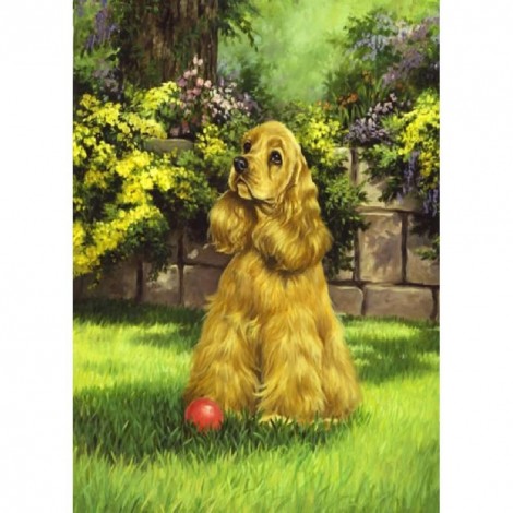 Dog - Full Round Diamond Painting