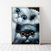 Meng Cats - Full Round Diamond Painting