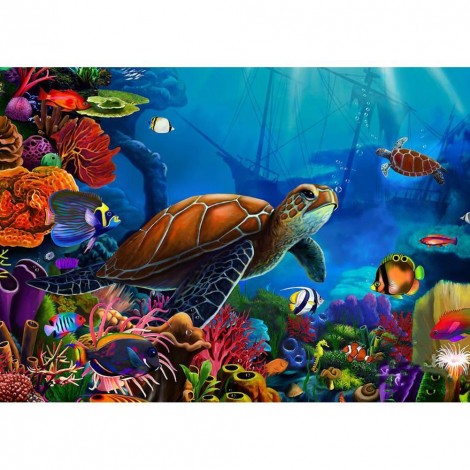 Turtle - Full Round Diamond Painting