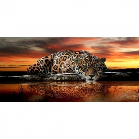 Tiger - Full Round Diamond Painting(90*45cm)
