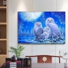 White Owl- Full Round Diamond Painting