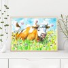 Cattle- Full Round Diamond Painting