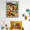 Horse and Dog - Full Round Diamond Painting
