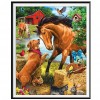 Horse and Dog - Full Round Diamond Painting