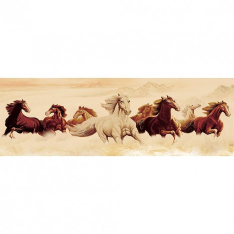 Running Horses - Full Round Diamond Painting(80*30cm)