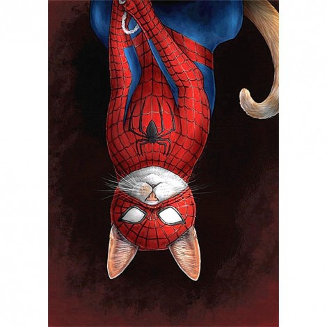 Spider Cat - Full Square Diamond Painting