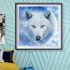 Snow Wolf - Full Round Diamond Painting