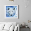 Snow Wolf - Full Round Diamond Painting