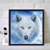 Snow Wolf - Full Round Diamond Painting