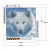Snow Wolf - Full Round Diamond Painting