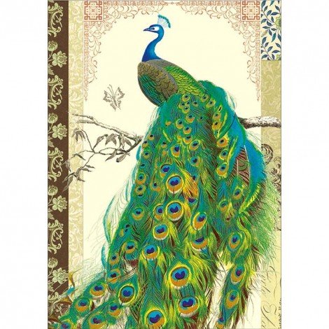 Peafowl  - Full Round Diamond Painting