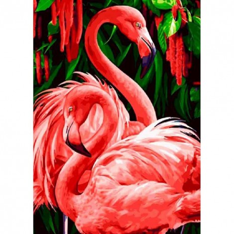 Flamingo Bird - Full Round Diamond Painting