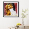 Dog and Cat - Full Round Diamond Painting