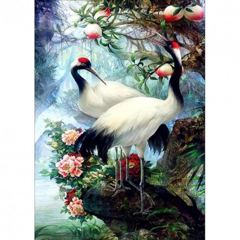 Crane  - Full Round Diamond Painting