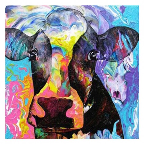 Color Cattle - Full Round Diamond Painting