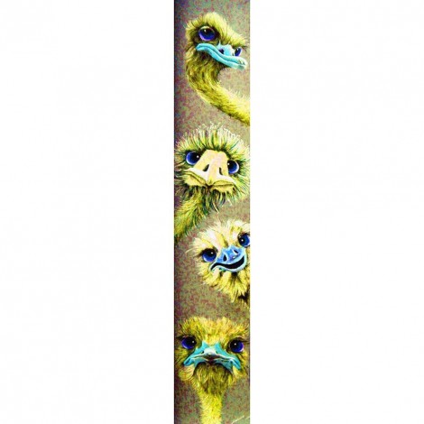 Ostrich- Full Round Diamond Painting(115*25cm)