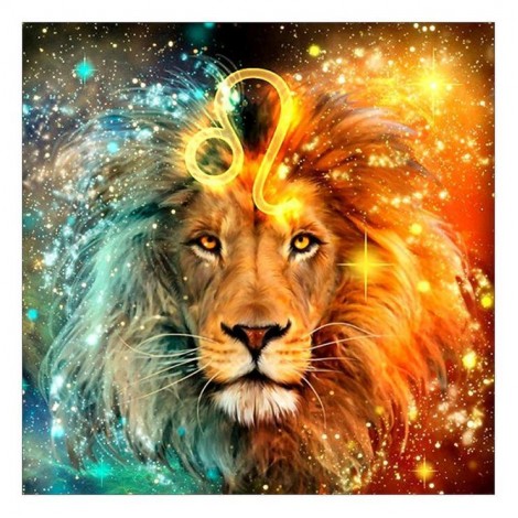 Lion - Full Round Diamond Painting