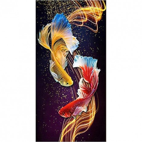 Colorful Fish - Full Round Diamond Painting(85*45cm)