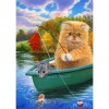 Fishing Cat - Full Round Diamond Painting