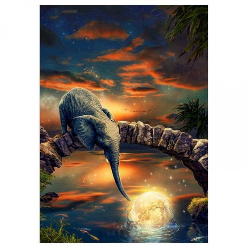 Elephant -Full Round...