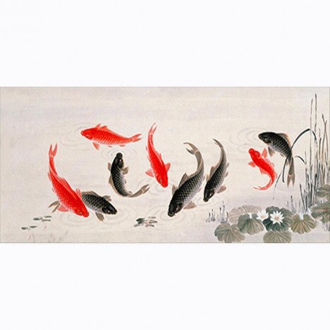 Fish - Full Round Diamond Painting(100*50cm)