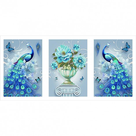 Peafowl - Crystal Rhinestone Diamond Painting(95x45cm)