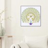 DIY Peafowl Special Shaped Diamond Painting Embroidery Clock Home Decor