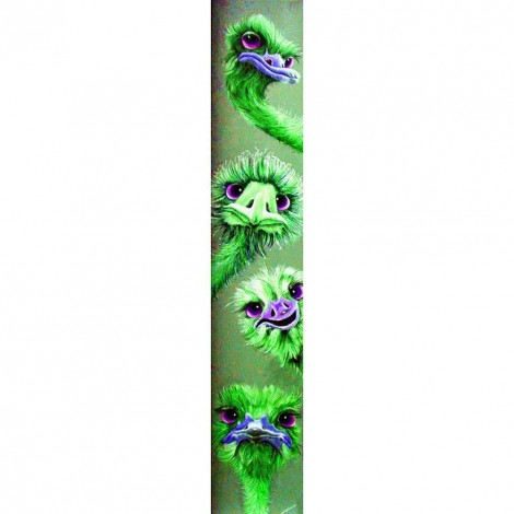 Ostrich- Full Round Diamond Painting(115*25cm)