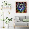 Colorful Wolf - Full Round Diamond Painting