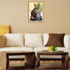 Cute Looking Cat - Full Round Diamond Painting
