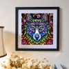 Colorful Wolf - Full Round Diamond Painting