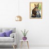 Cute Looking Cat - Full Round Diamond Painting