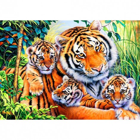 Tiger - Full Round Diamond Painting
