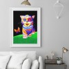 Colorful Cat - Full Round Diamond Painting