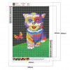 Colorful Cat - Full Round Diamond Painting