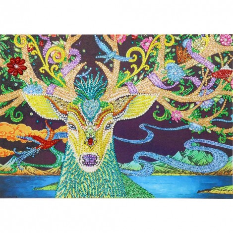 Deer - Crystal Rhinestone Diamond Painting
