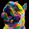 Colorful Dog - Full Round Diamond Painting