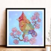 Flower Parrot-Partial Round Diamond Painting