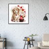Love Dog - Full Round Diamond Painting