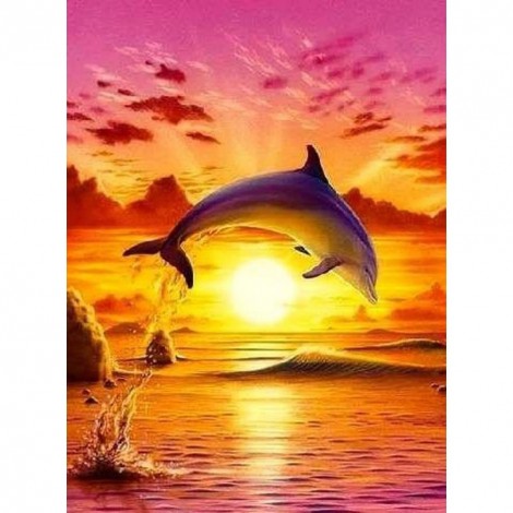 Dolphin - Full Round Diamond Painting
