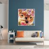 Flowers Loving Deer- Full Round Diamond Painting