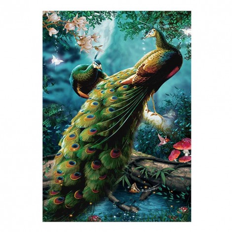 Peacock - Full Round Diamond Painting